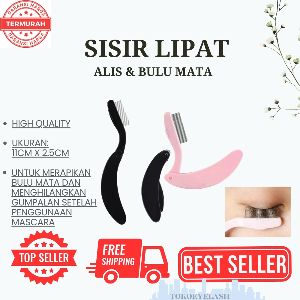 SISIR LIPAT ALIS BESI SISIR BULUMATA / SISIR BULUMATA / SISIR ALIS / EYELASH COMB LIPAT SISIR EYELAS