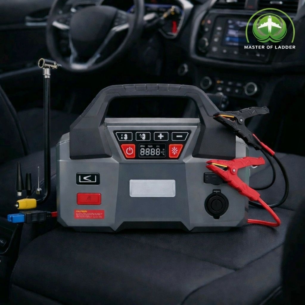 Krisbow Power Bank Jump Starter 20000MAH Mobil Mogok Otto Inflator