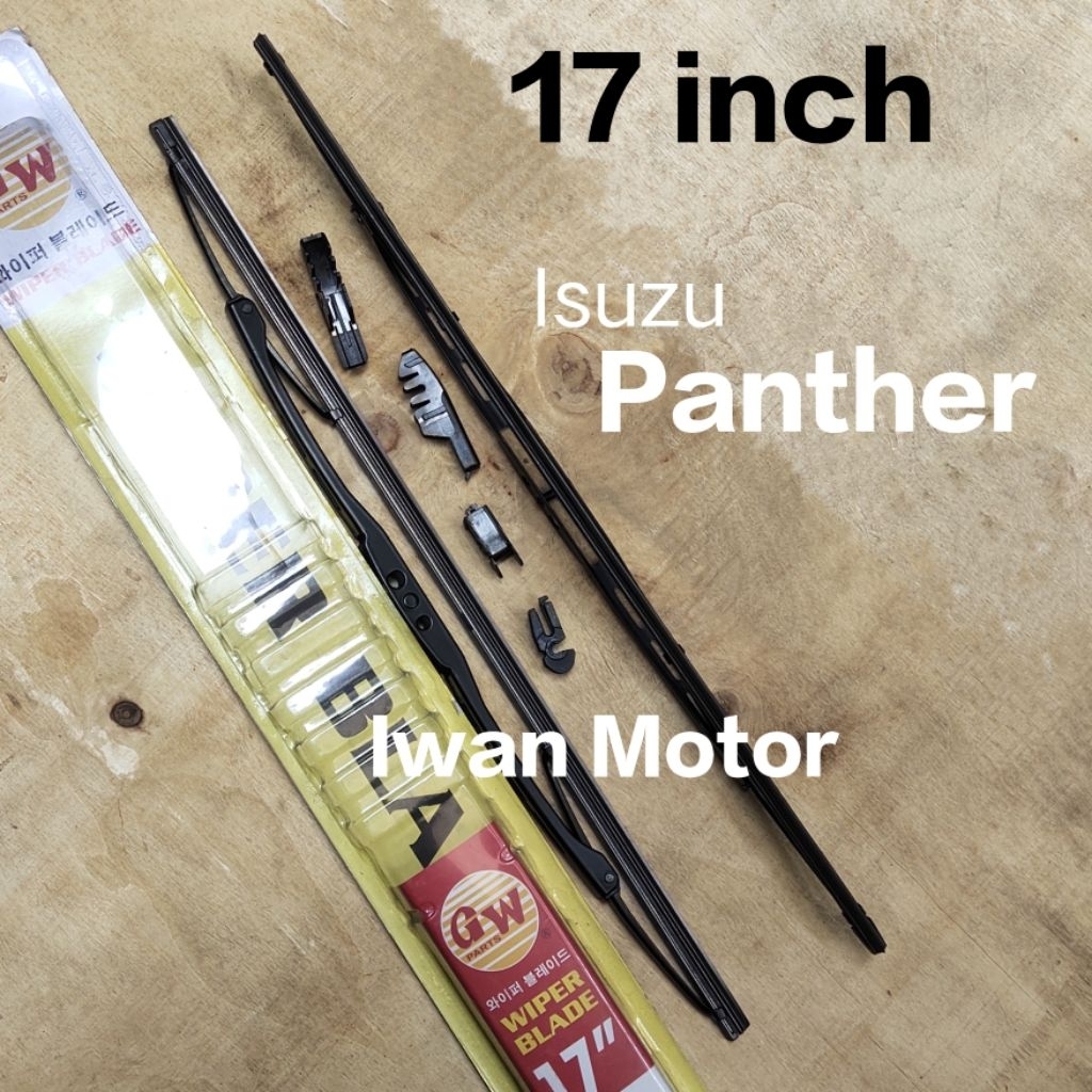 Karet Wiper Kipas Kaca / Wiper Blade 17" Isuzu Panther