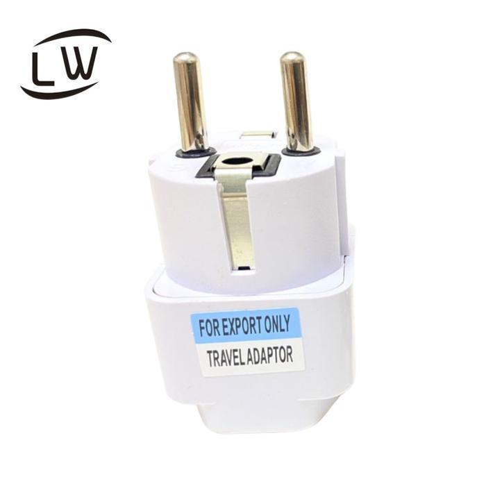 COLOKAN STEKER LISTRIK UNIVERSAL ADAPTOR SAMBUNGAN LISTRIK INPUT 3 LUBANG OUTPUT 2 PIN KAKI