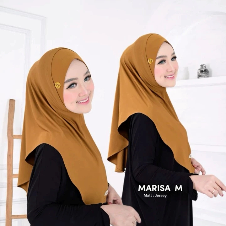 MARISA - Hijab Instan Daily Bahan Jersey Premium /Bergo Marisa Jilbab Instan Terbaru Kekinian