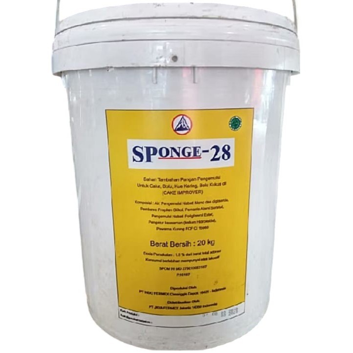 Sponge 28 Kemasan 20 Kg / Cake Emulsifier / Pengembang Kue / SP 28 / Pail