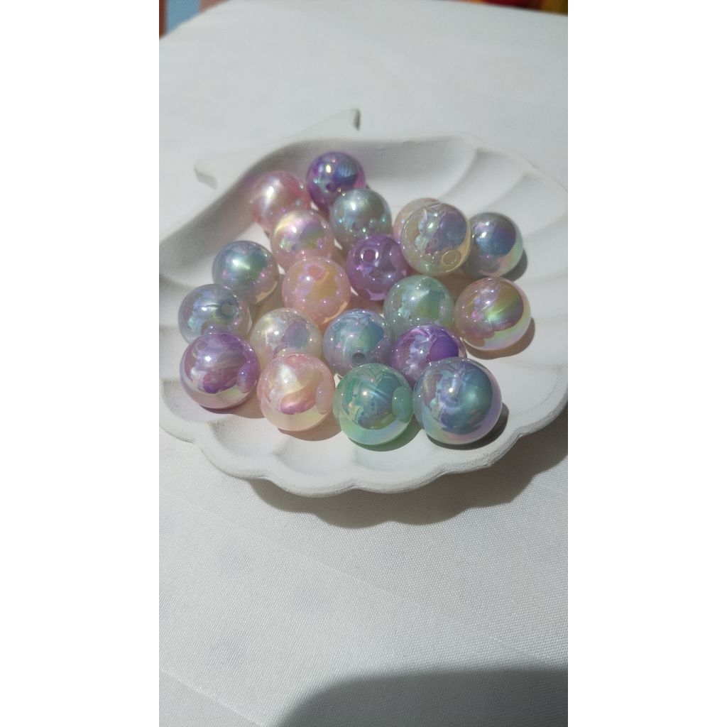 manik 16 MM efek aurora harga per 1 pcs