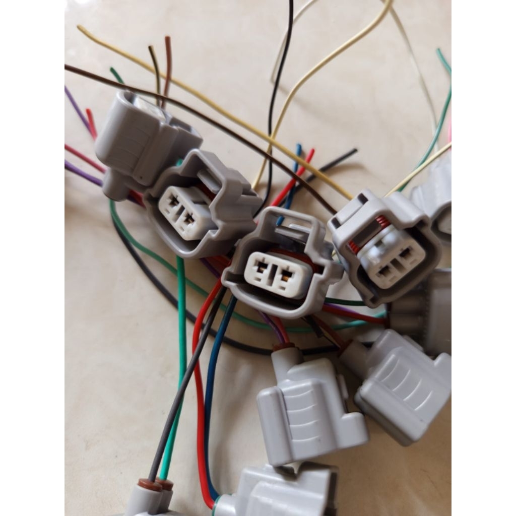 soket connector pin 2 lampu sein sen mobil Toyota Avanza Veloz raize rush original kabel 2