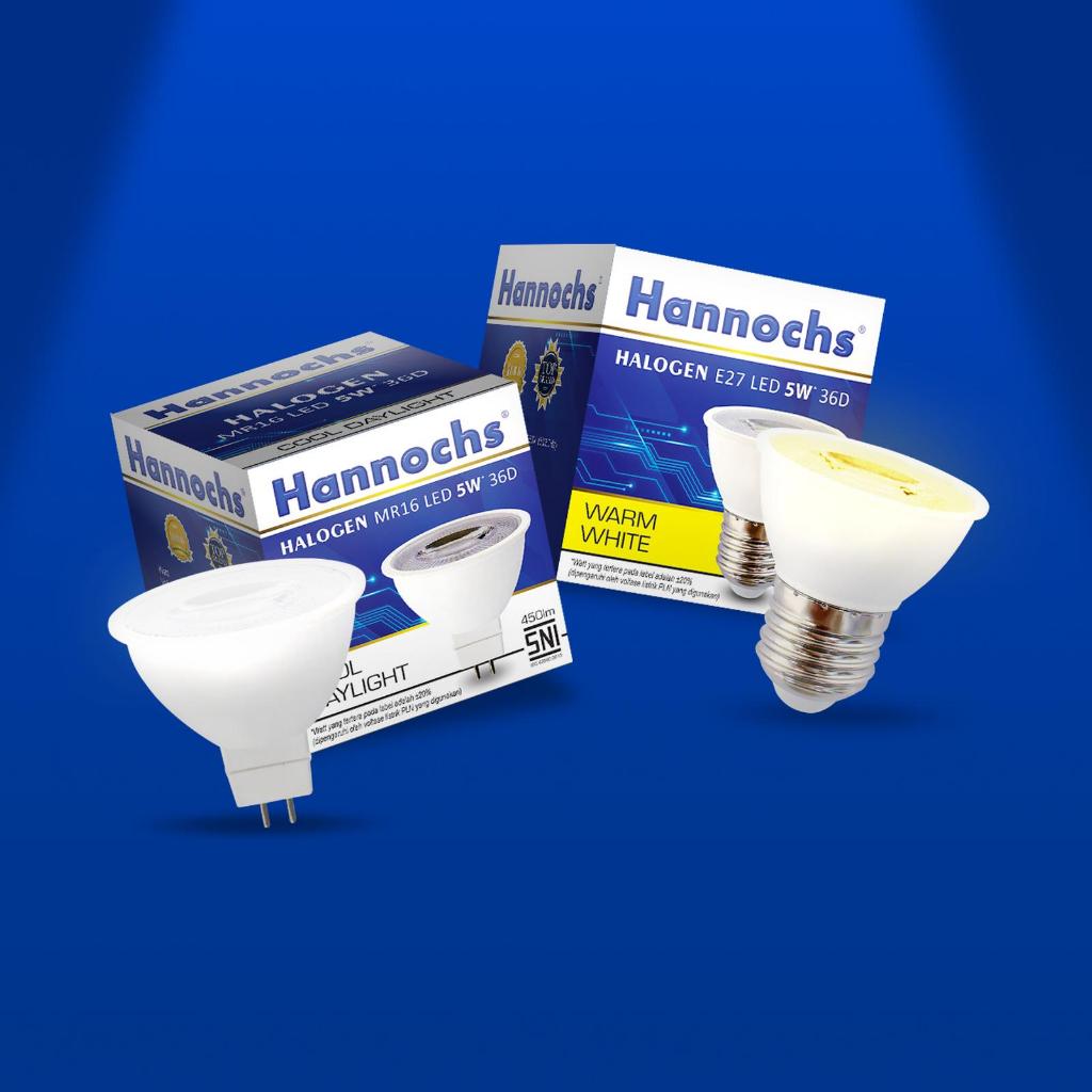 LED SPOTLIGHT HALOGEN MR16 E27 220VAC 5W 7W 5 W 7 W 5WATT 7WATT 5 WATT 7 WATT CAHAYA 3.000K WARM WHI