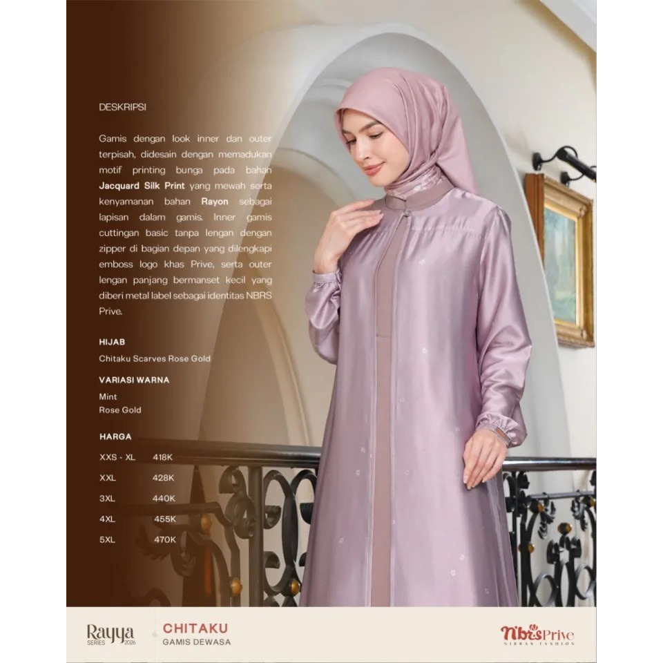 GAMIS NIBRAS CHITAKU ROSE GOLD