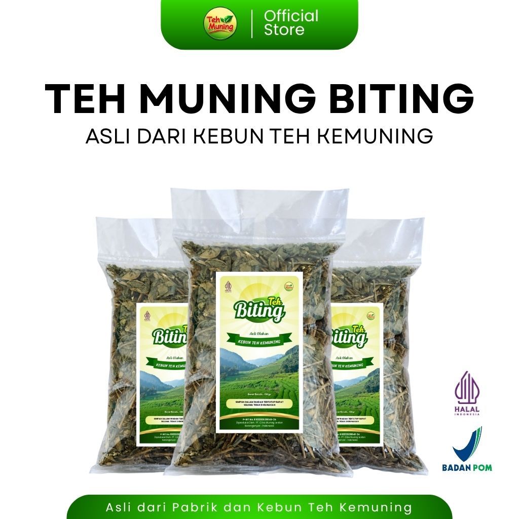 TEH MUNING BITING 150gr | Teh Asli Kemuning | Racikan Asli Khas Solo Langsung dari Pabrik