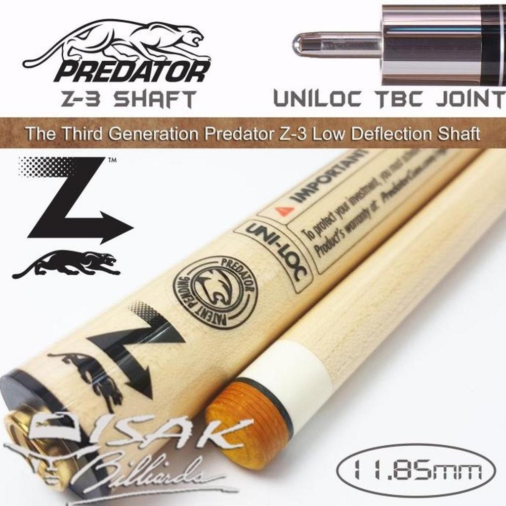Predator Z-3 Uniloc Shaft -Low Deflection Billiard Stick Biliar Stik