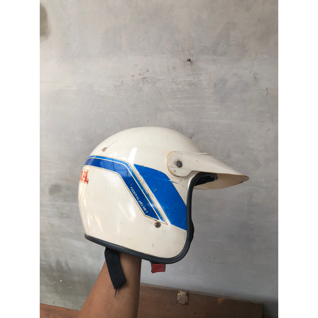 Original helm jadul Honda bawaan motor gl