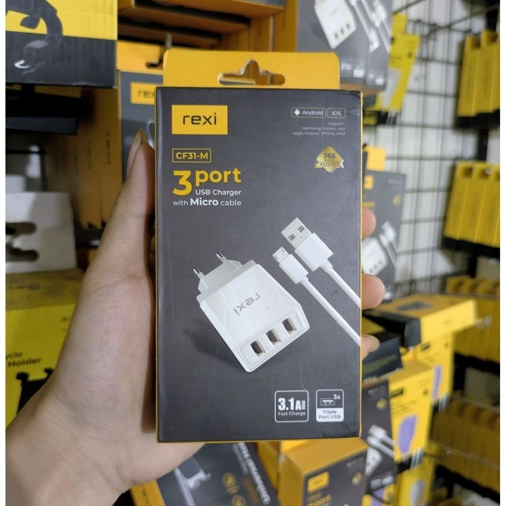 REXI Charger mikro CE30-M//CF31-M 3A FAST CHARGING