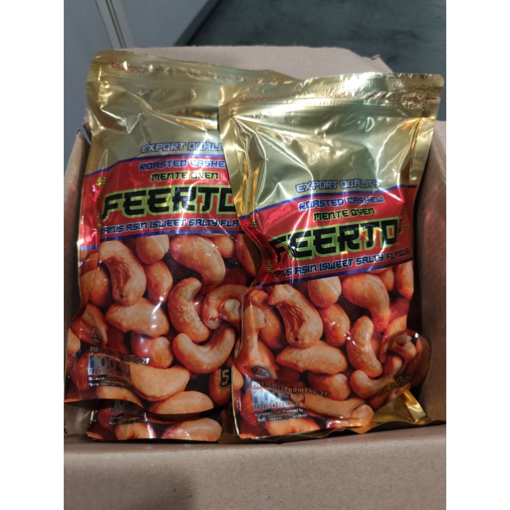 FEERTOP ROASTED CASHEW/FEERTOP METE OVEN 500GR