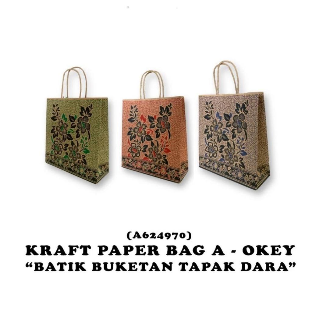 PAPER BAG KRAFT BAG A BATIK 624970 OKEY /PAK (10PCS)