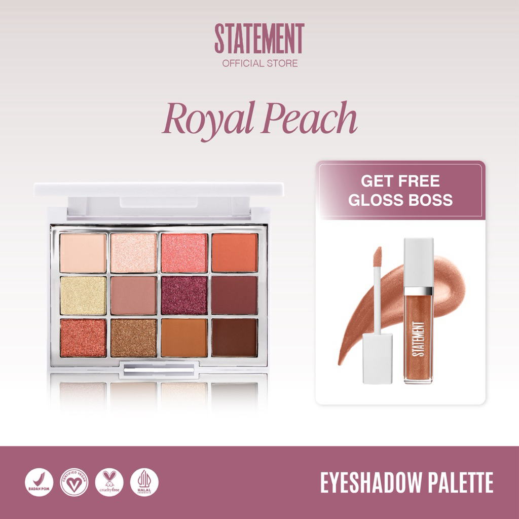Statement Beauty Royal Peach Eyeshadow Palette