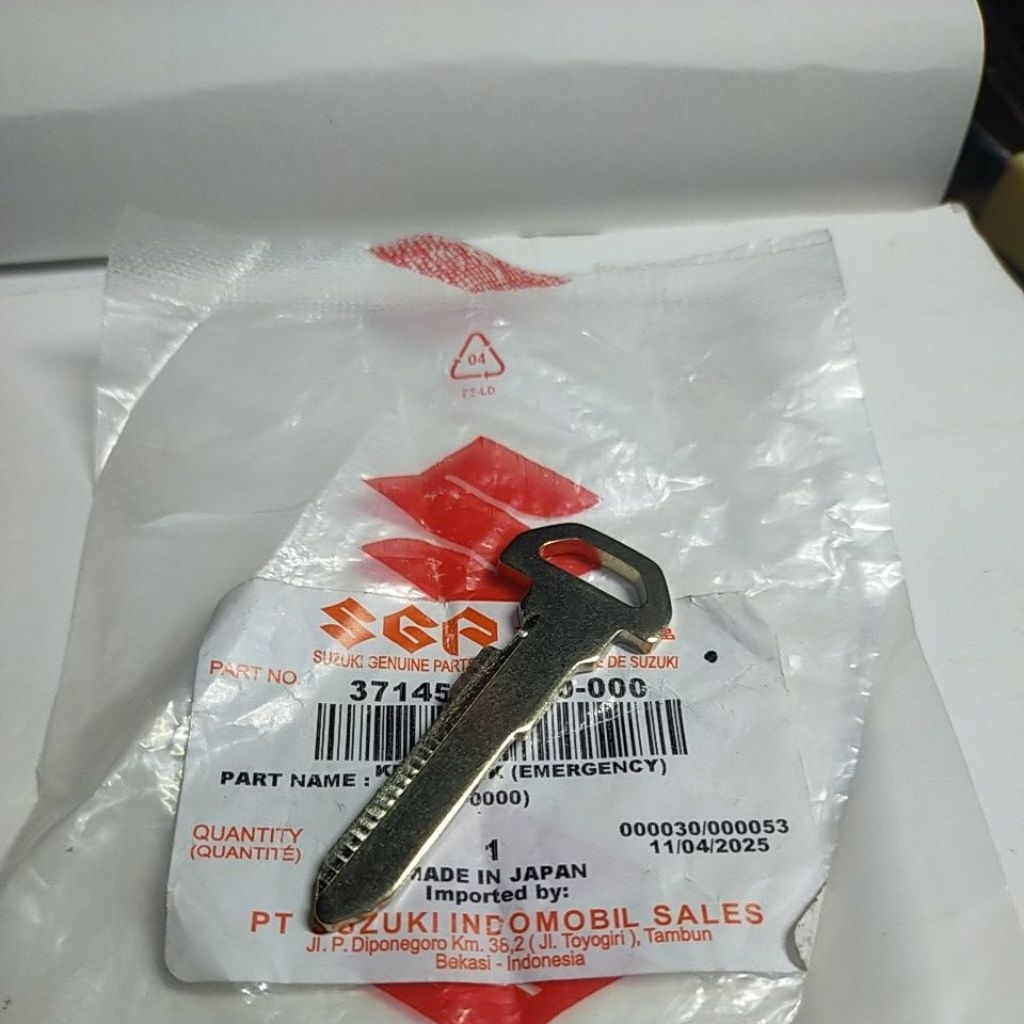 Key Blank Remocon Suzuki All New Ertiga/Ertiga XL7 Asli SGP