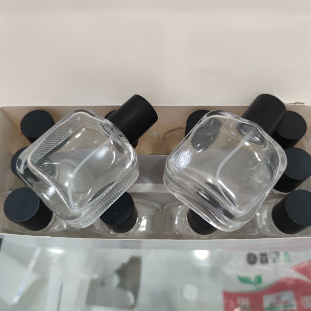 Botol - COSTE TRANS 50 ML | Botol parfum kosong drat spray putar kaca ( pcs ) - lacoste