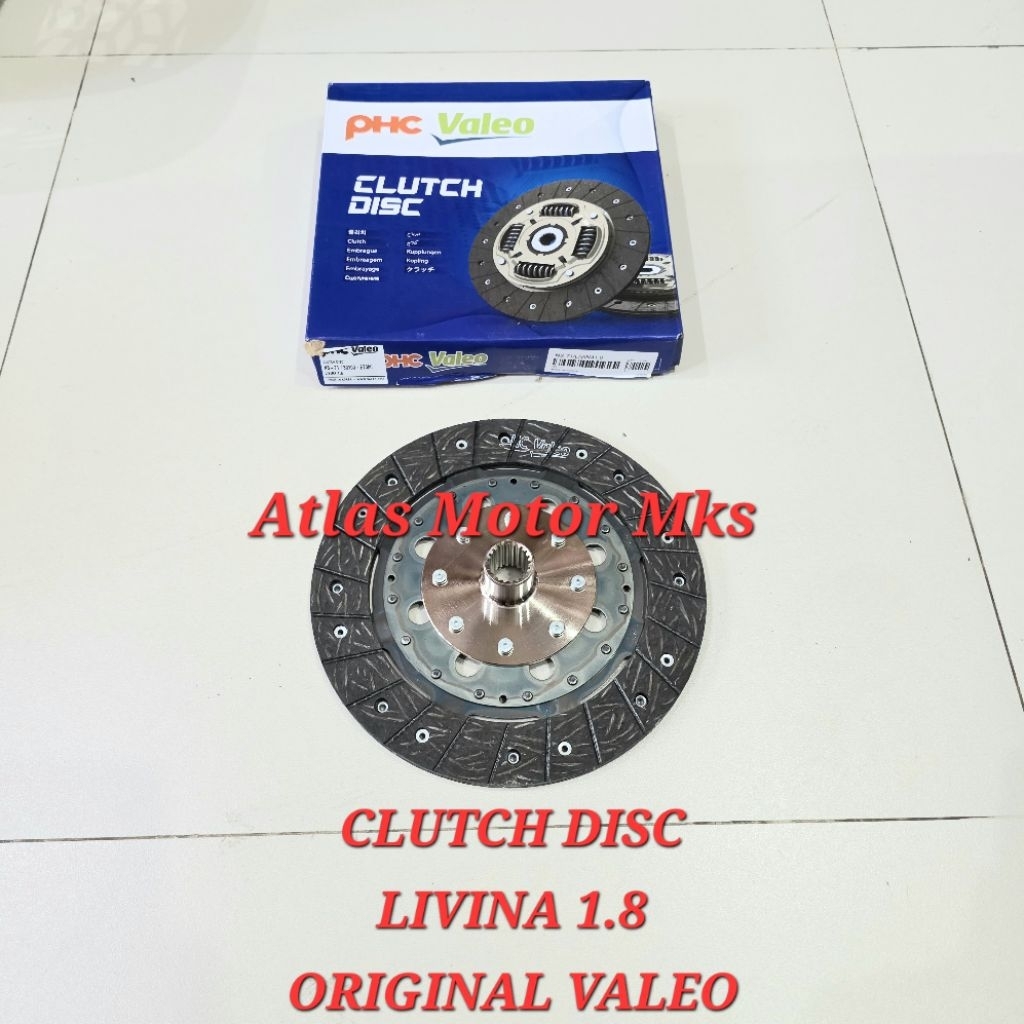 [1PC][VALEO] CLUTCH DISC KAMPAS KOPLING NISSAN GRAND LIVINA 1.8 / LIVINA 1.8 / LIVINA 1.800CC - ORIG