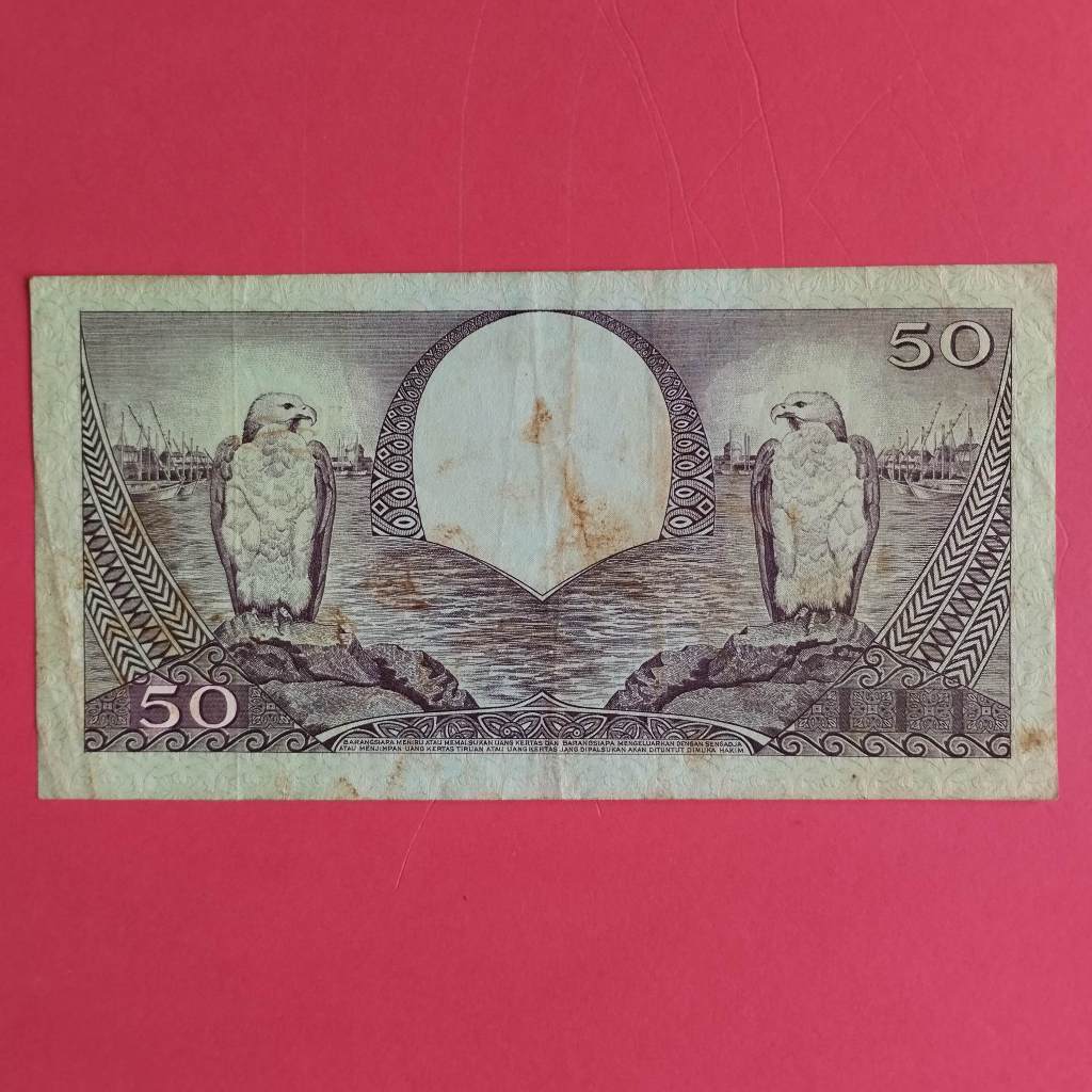 Uang Kuno Kertas Rp 50 UK 053 a