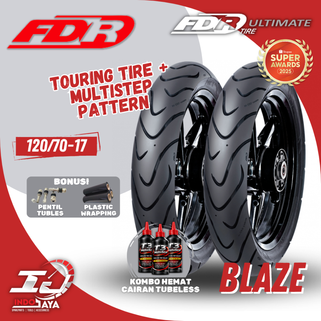 [READY COD] BAN FDR BLAZE RING 17 ( 120/70-17 ) BAN FDR TUBELESS BLAZE TUBLES RING 17 / BAN FDR TUBL