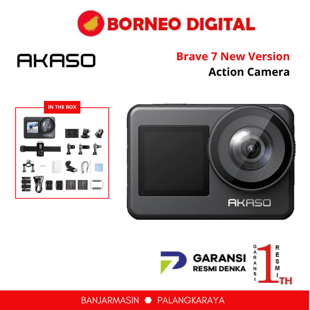 Akaso Brave 7 New Version Action Cam Akaso Brave7 Action Garansi Resmi