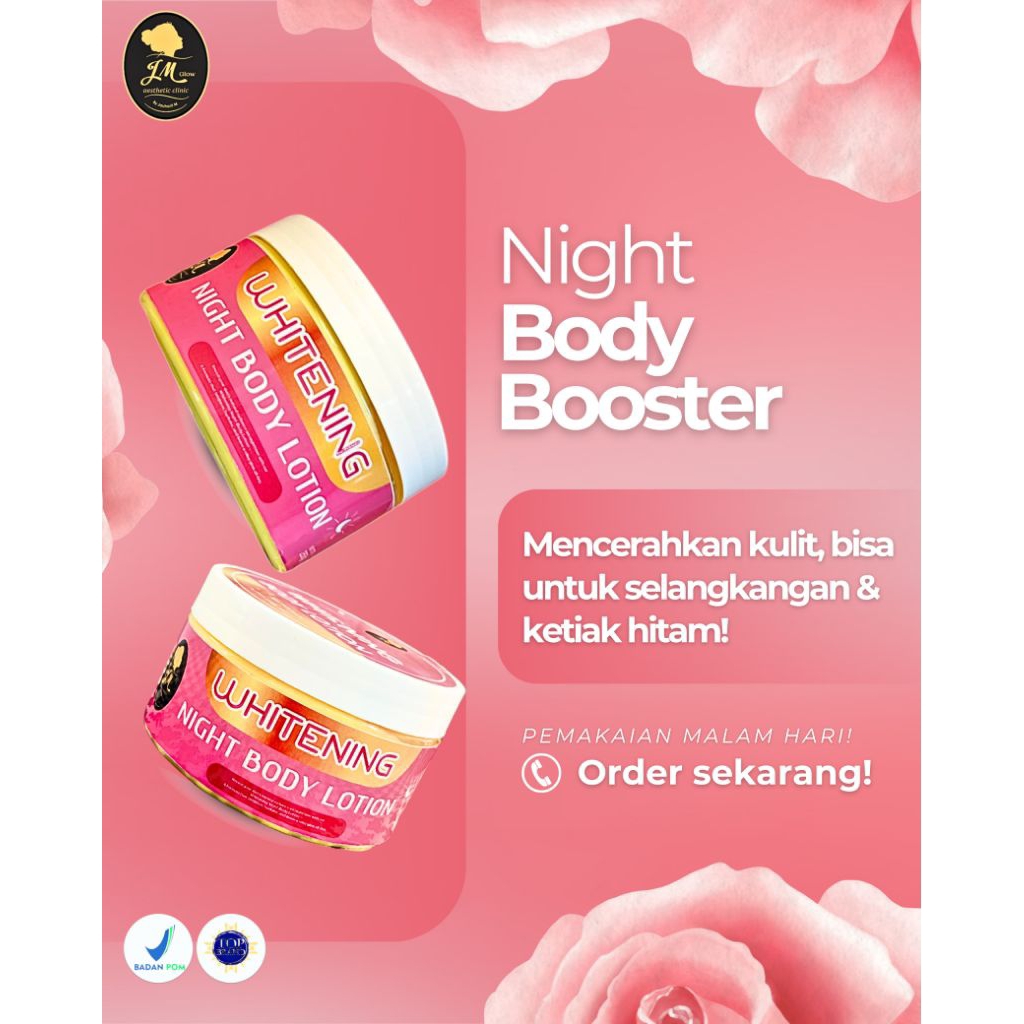 NIGHT BODY BOOSTER BY JAUHARI M || jm beauty skincare Canggu Mojokerto|| jm glow