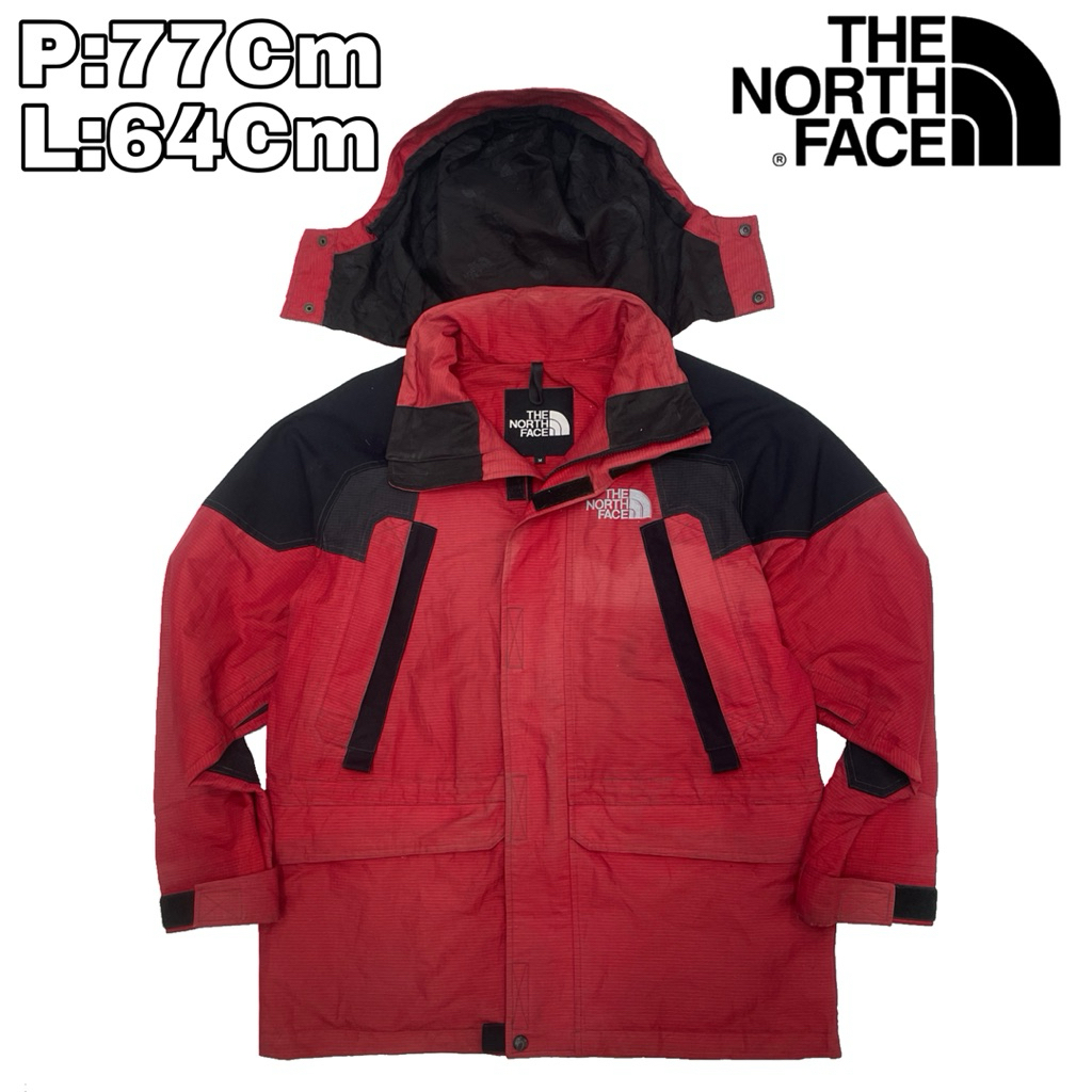 J102 Jaket Parasut Outdoor Waterproof TNF The North Face  Vintage Snowboard Tebal Hiking Pendaki Gun