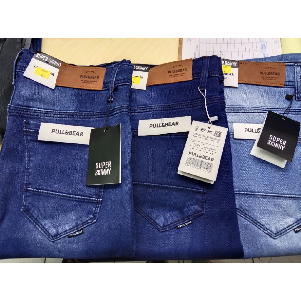 celana slimfit pul&bear strect