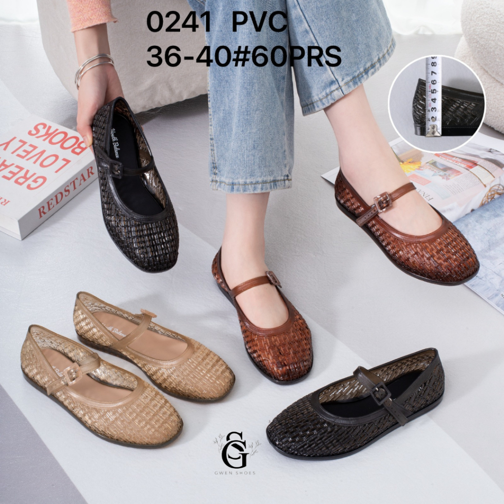 Sepatu Sandal Wanita Karet Jelly Lentur Gesper Youth Balance / 0241