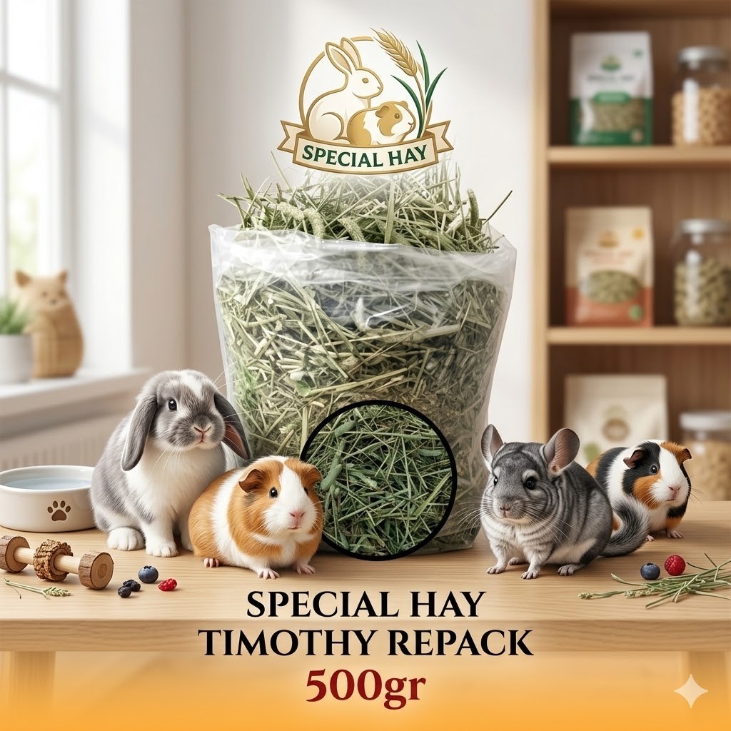 Special Hay Timothy Hay 500gr| Rumput Kering untuk Kelinci & Guinea Pig