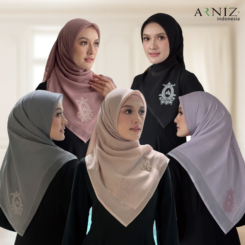 Exclusive Aquilla Scarf Bordir by Arniz Indonesia