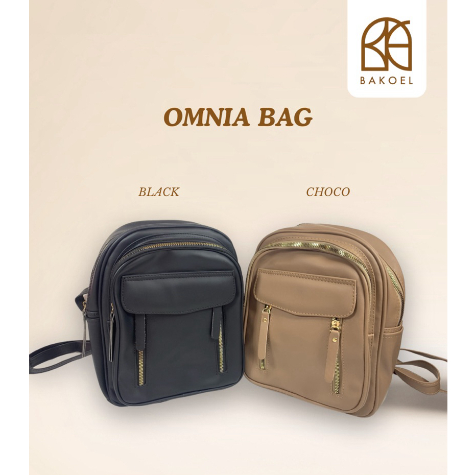 OMNIA BAG | BAKOEL | TAS RANSEL WANITA | PREMIUM | BERKUALITAS HARGA TERJANGKAU