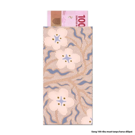 5 Pcs Amplop Wedding Motif Batik Bunga