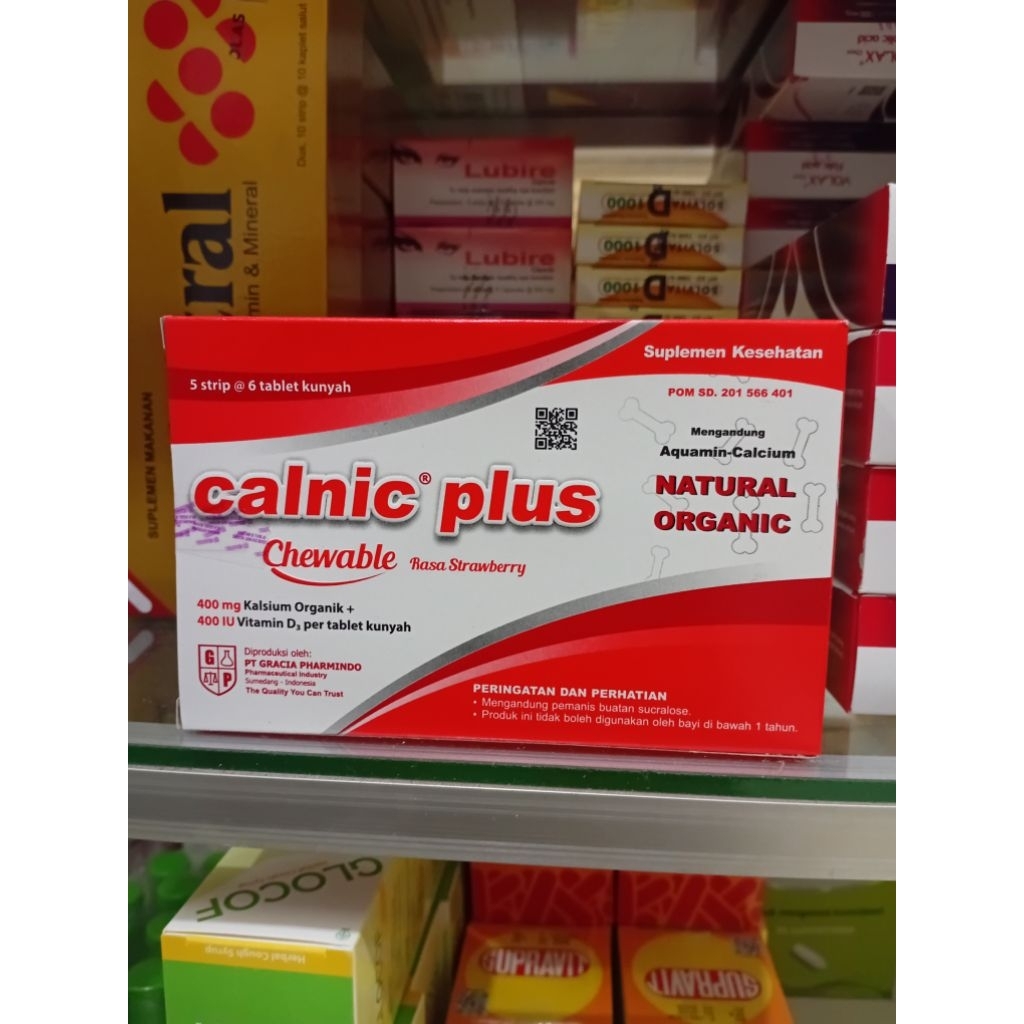 CALNIC plus perbox chewable stawberry