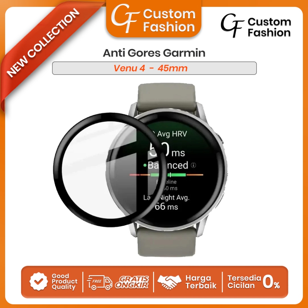 Anti Gores PMMA Film Garmin VENU 4 Pelindung Layar Screen Protector Cover Venu 4 45mm