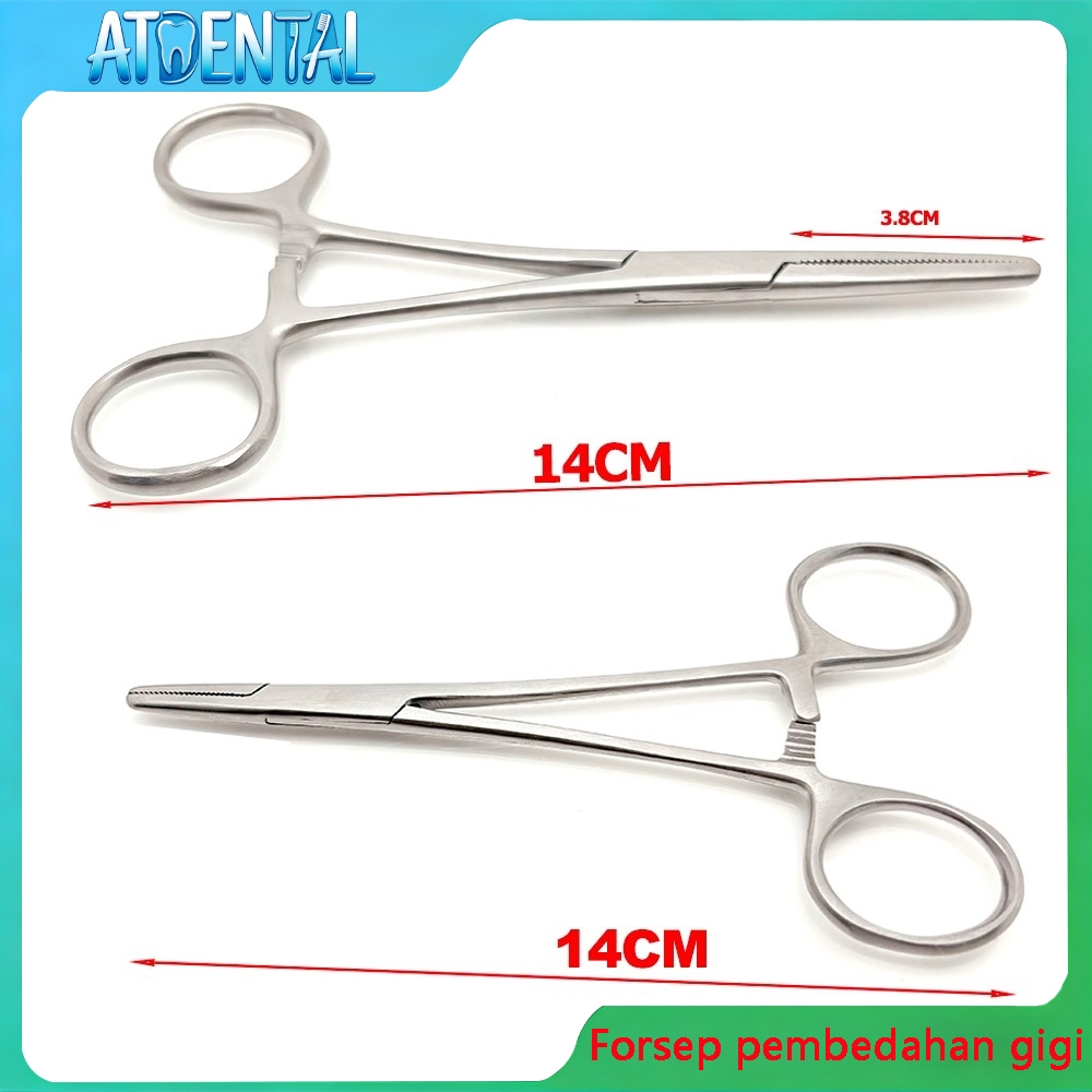 Premium Stainless Steel Hemostat Forceps (Locking Clamps) | Alat Penjepit Bedah Medis Tahan Karat - 
