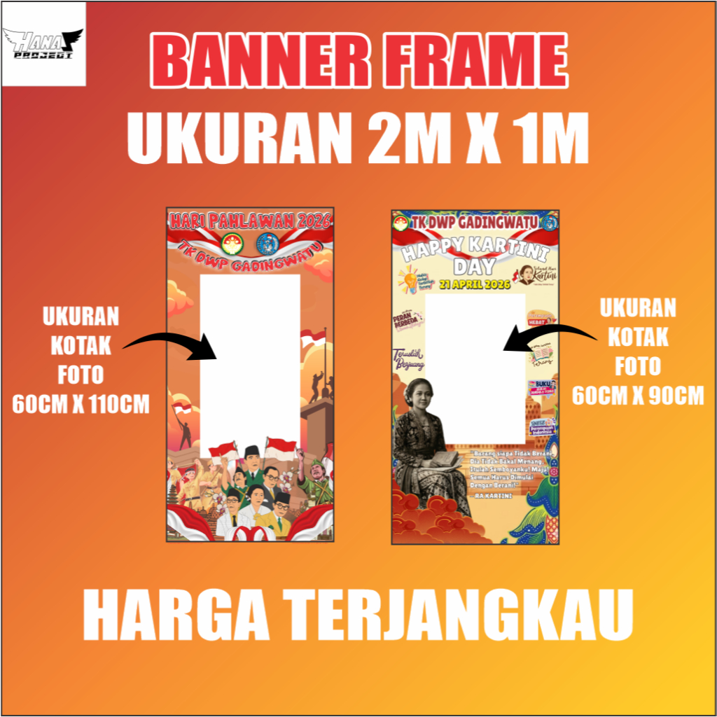 FRAME BANNER HARI PAHLAWAN BISA CUSTOM