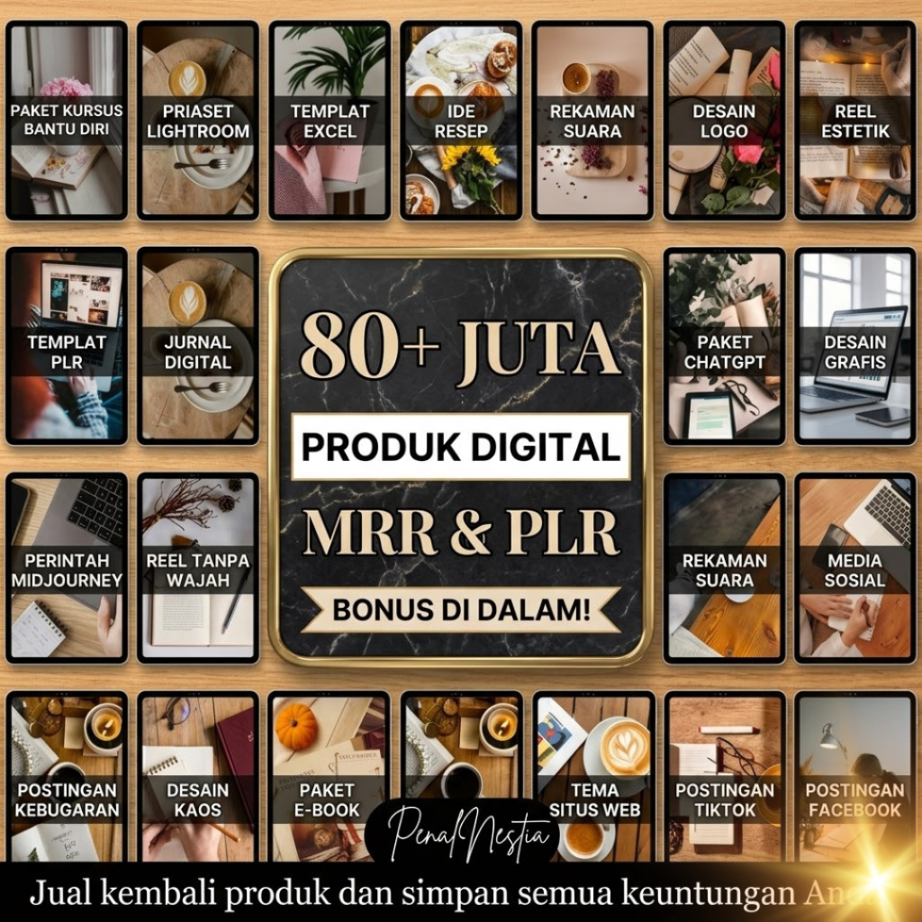 80 Juta+ Paket MRR PLR Terbaik Ideal untuk Pendapatan Pasif | Produk Digital Plr Mrr| Hak Jual Kemba