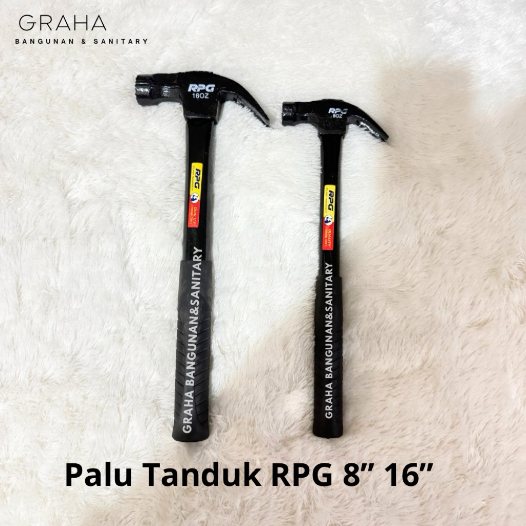 Palu Tanduk Gagang Besi RPG 8” 16”