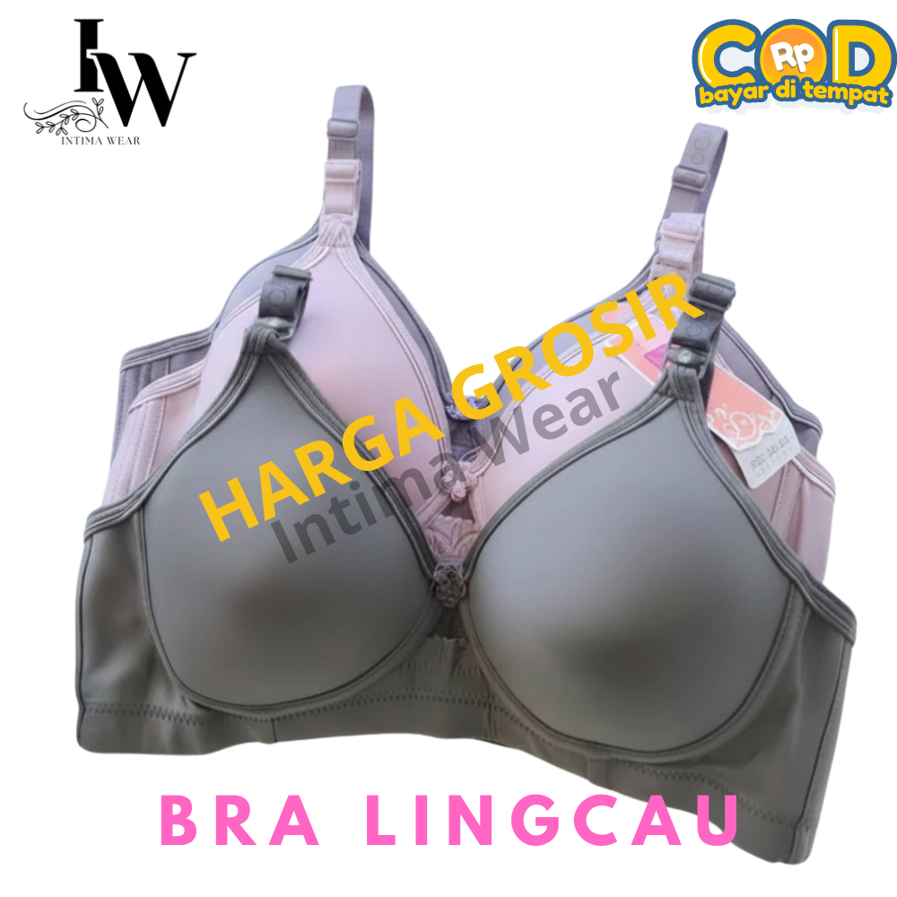 Intimawear - 3 PCS Bra Lingcau Original Kait Tiga /  BH Bra Busa Lingcau A5 Nyaman DIpakai Seharian