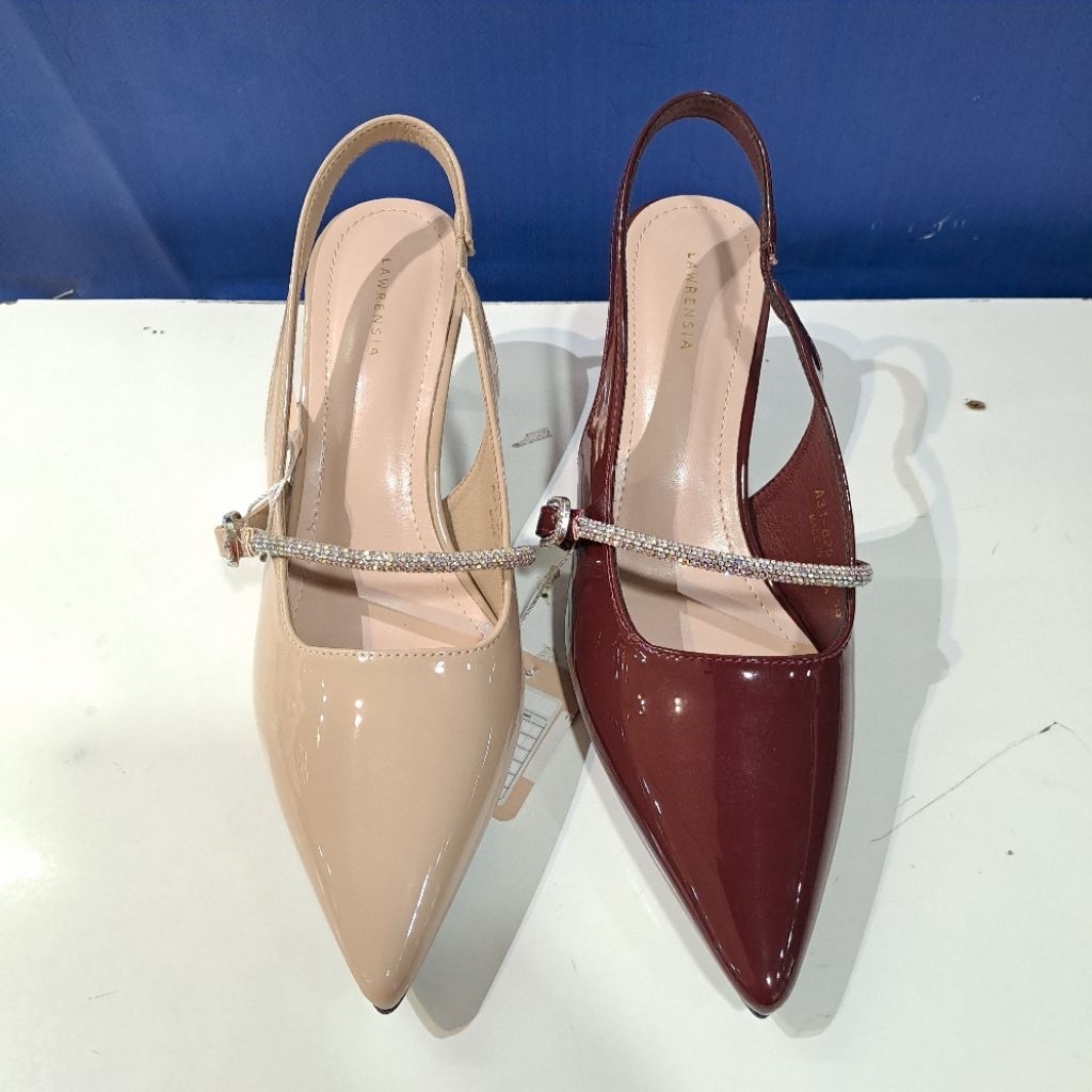 sepatu sandal wanita lawrensia hak 6 cm