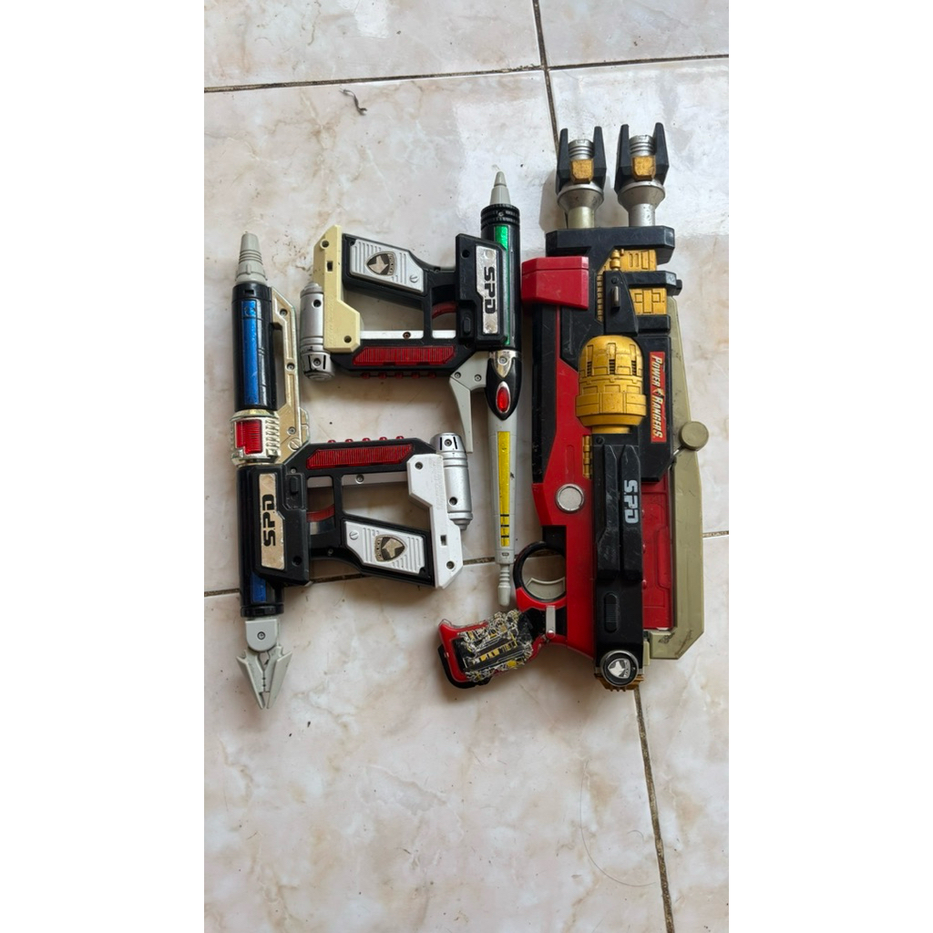 1 set dx power ranger spd / senjata power ranger spd