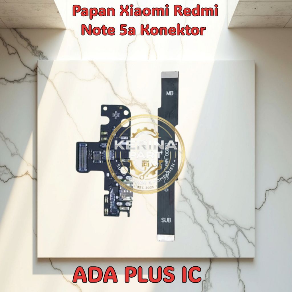 FLEXIBLE CAS REDMI NOTE 5A / NOTE 5A PRIME + IC CONECTOR CAS + MIC