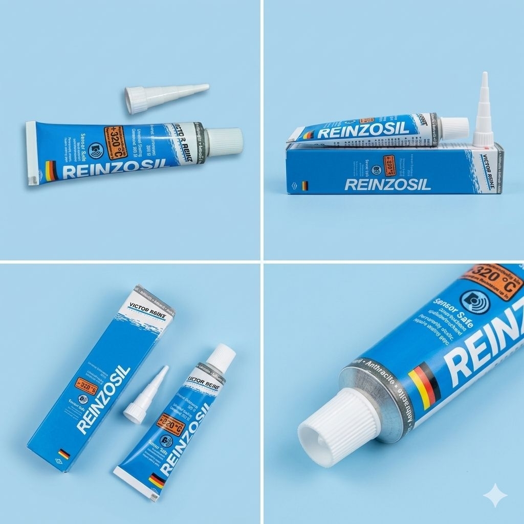 Reinzosil 30ml RTV Silicone Sealant Lem Gasket Tahan Panas Oli Air Gasket Maker Mesin Mobil Original