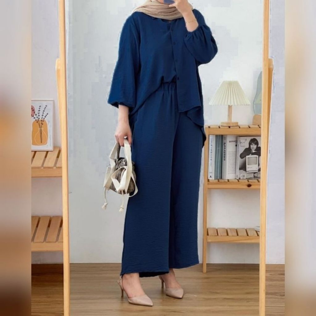 BIG SALE ONE SET WANITA CRINGKEL ANDIN/SETELAN WANITA VIRAL/SETELAN TERLARIS MASAKINI