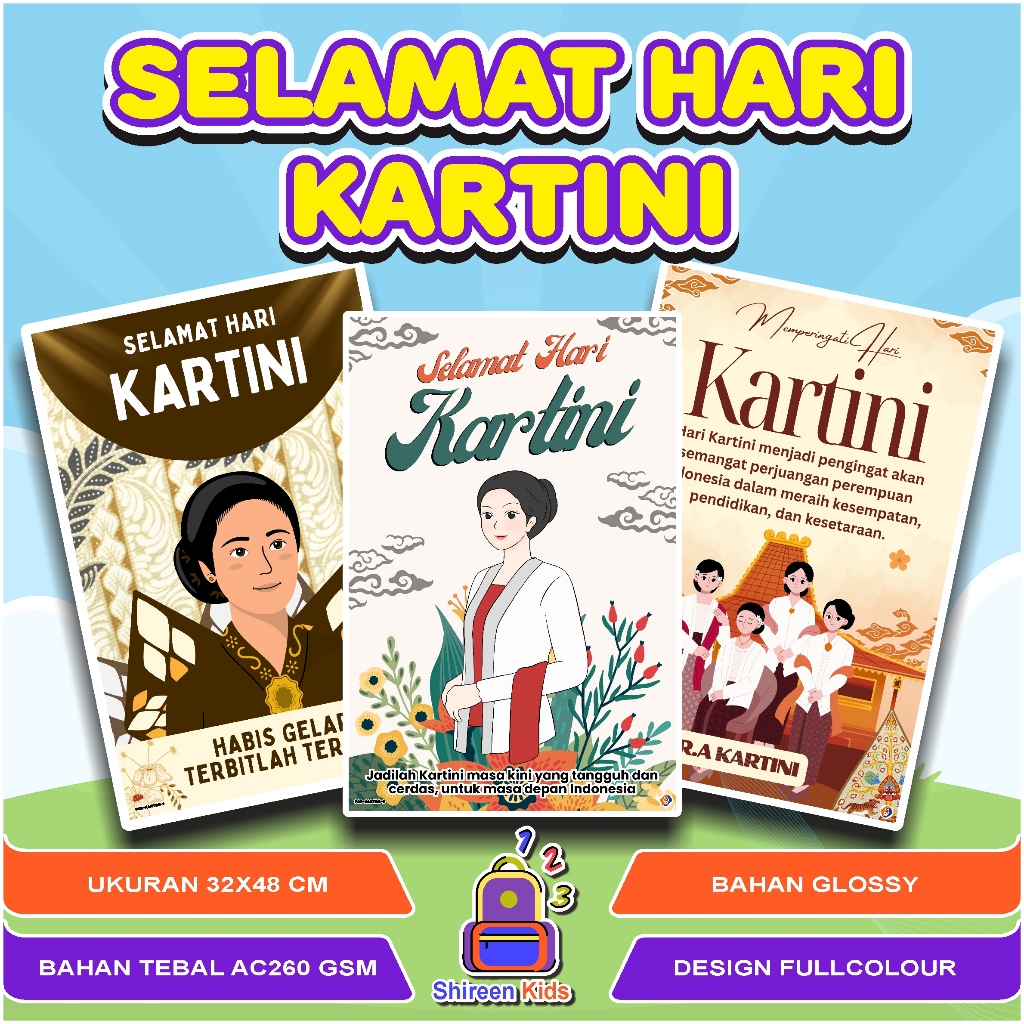 Poster Edukasi Sekolah || Poster Hari Kartini || Poster Kelas