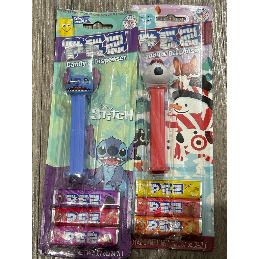 PEZ permen stitch and dog