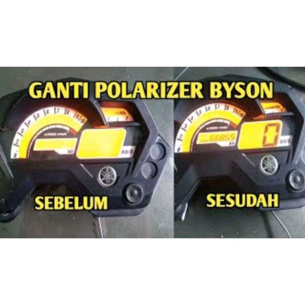 Polariser Speedometer Yamaha Byson Old Type - Film Polaris Positif Standart Untuk Motor Motorcycle