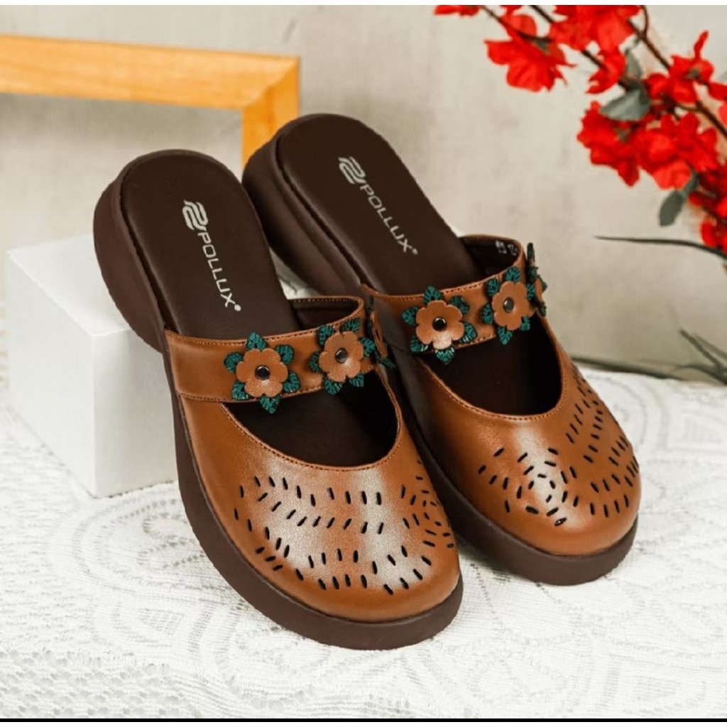 POLLUX WPOMO-13 SEPATU SANDAL KULIT ORIGINAL 100%