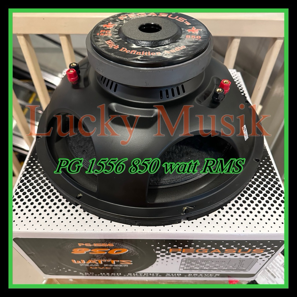 Speaker Subwoofer 15 inch Pegasus PG 1556 DC Double Coil Pegasus 15'' PG-1556 Speaker Mobil Audio Ca