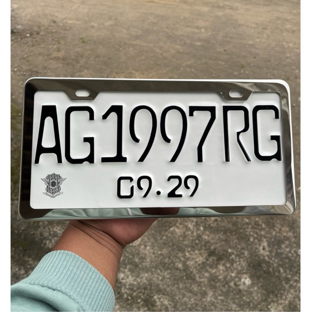 PLAT  WARNA PUTIH JDM//PLAT MOBIL JDM TANPA FRAME