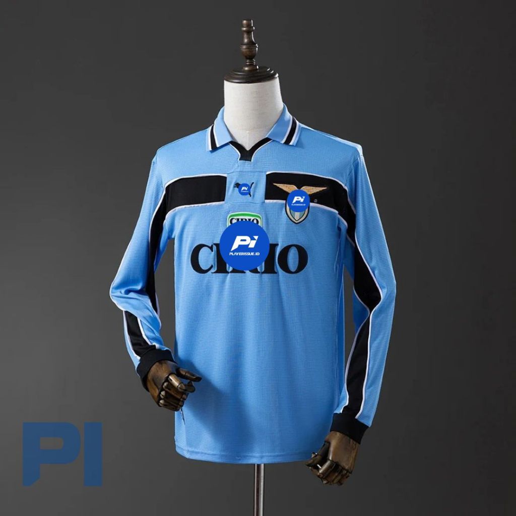Jersey Bola LAZIOOO HOME 1998 Retro LONG SLEEVE LENGAN PANJANG